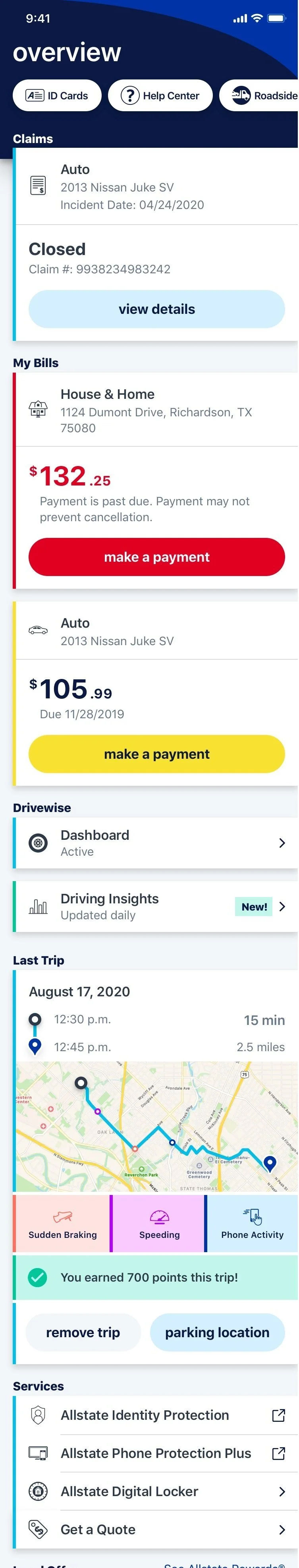 Overview page redesign